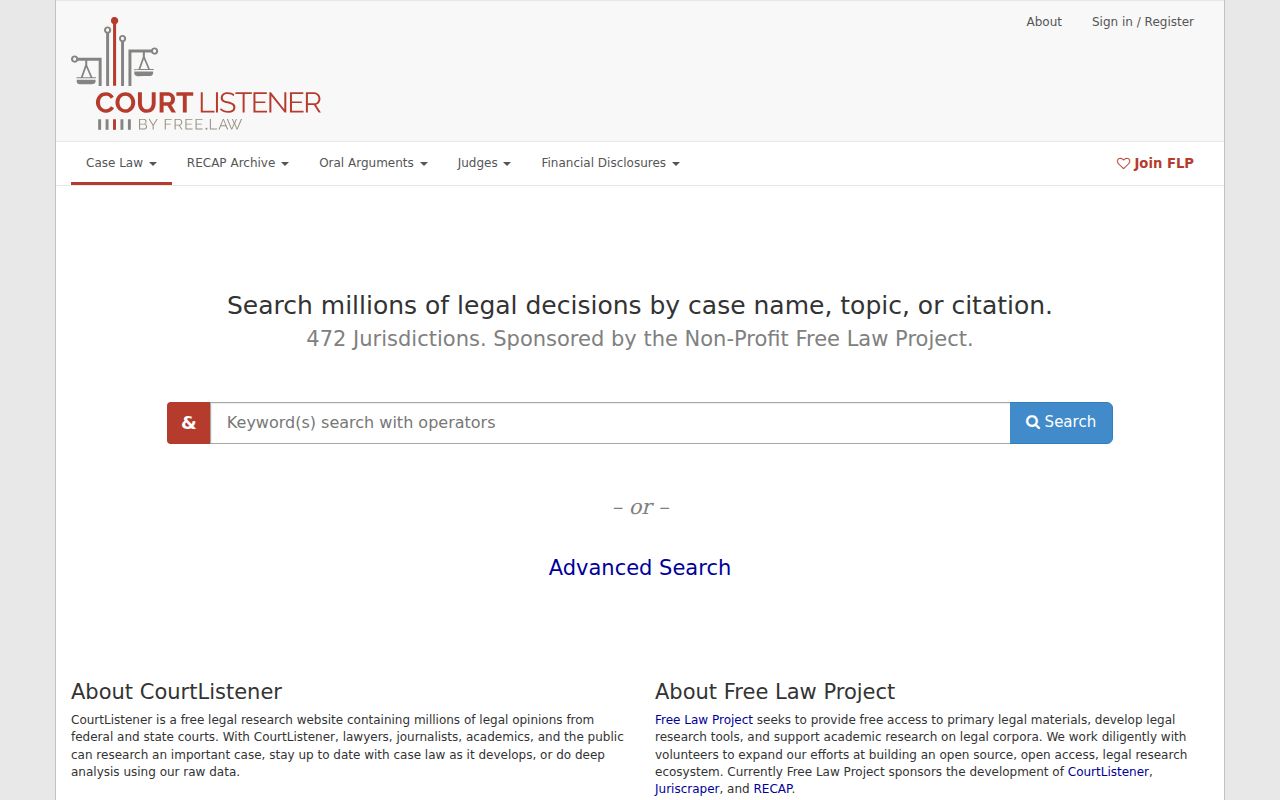 Federal docket resource contrasted with Atlanta Nebraska court docket records