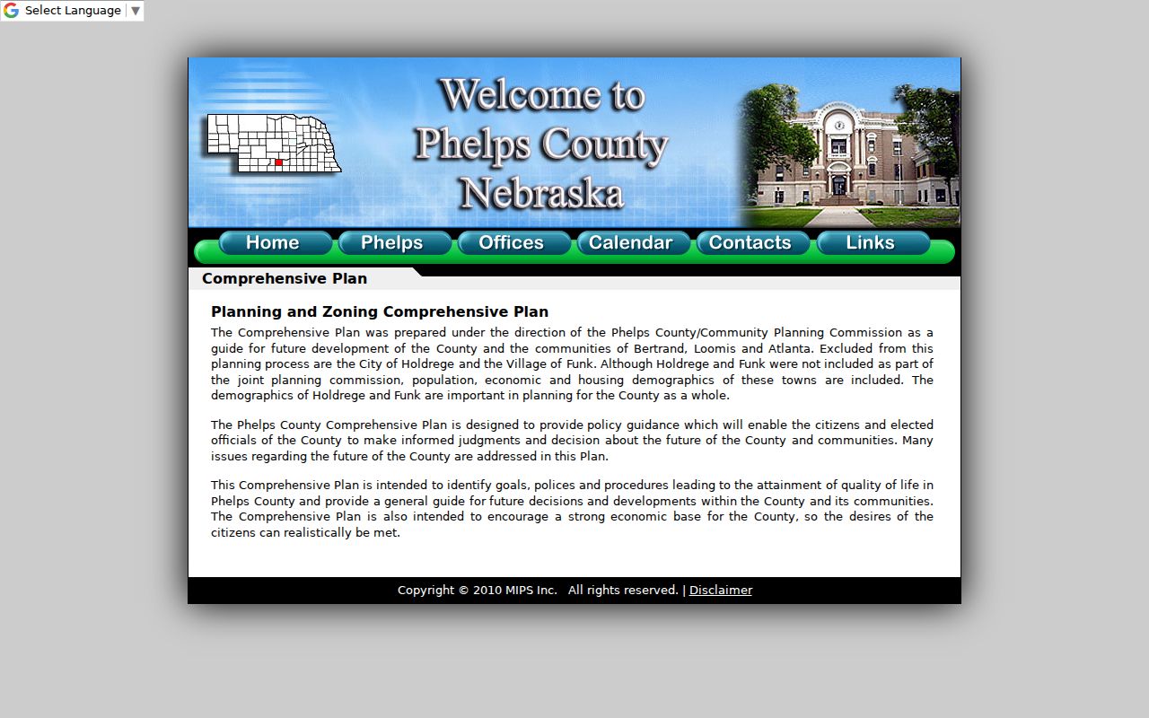 Phelps court calendar county planning context