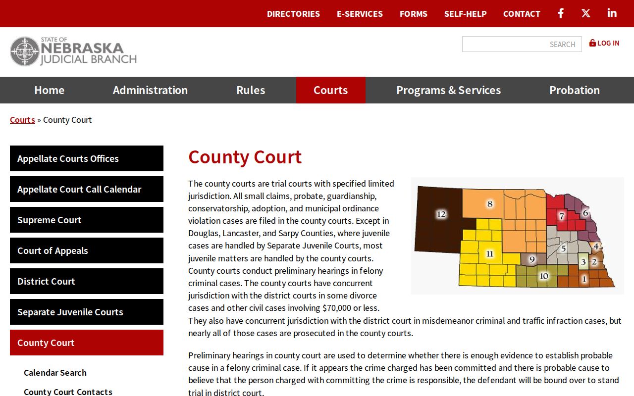 Phelps criminal docket County Court jurisdiction