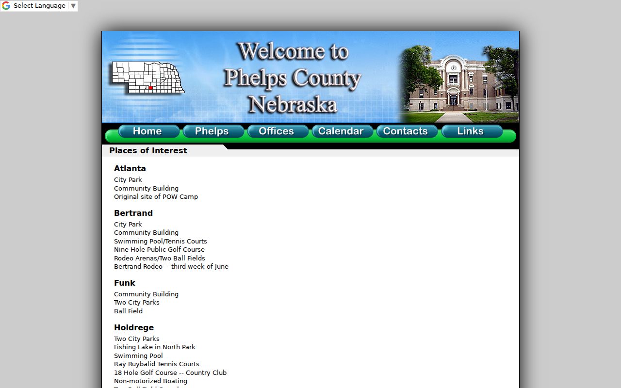 Phelps County record context for the Holdrege court docket