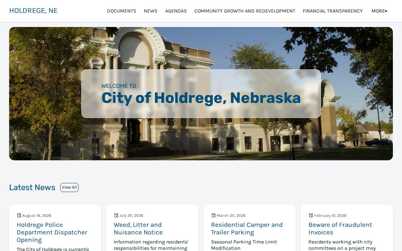 Holdrege city office context separate from Phelps County Court docket records