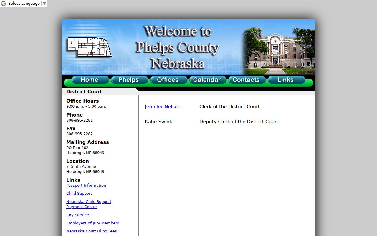 Phelps District Court docket records